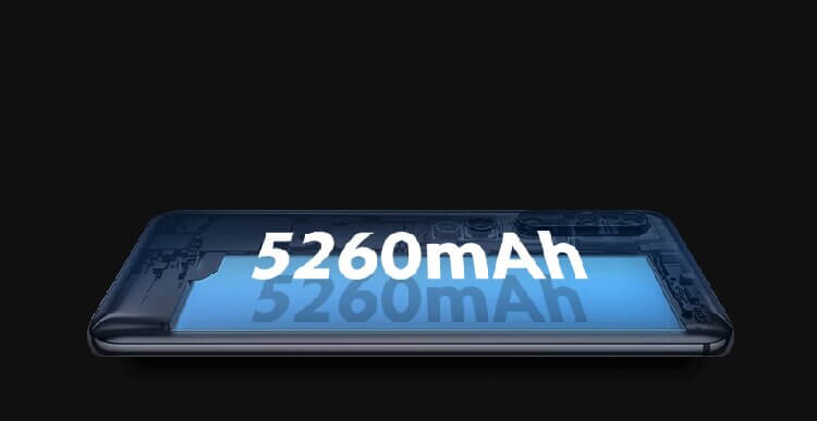 گوشی شیائومی mi note 10 lite دارای باتری 5260 میلی آمپری ، لیتیوم پلیمری با قابلیت شارژ 30 واتی